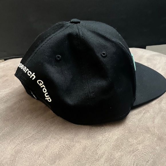 Lifted Research Group, LRG Hat. All Black with White Lettering. SnapBack Hat - Picture 7 of 10